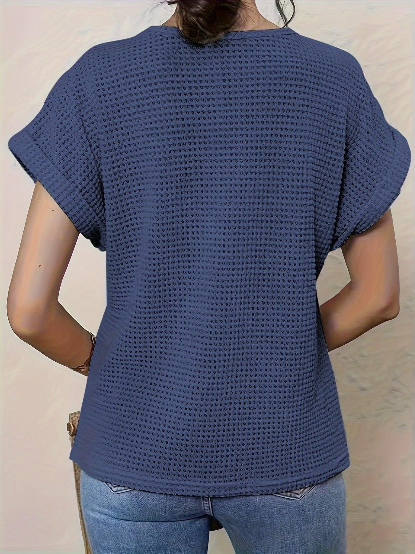 Image of Nadia | Women's Lace Short Sleeve Casual Top