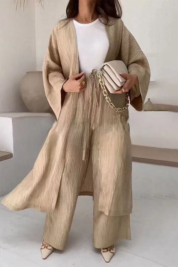 Women's Wide Leg Pants Set - VibreMode