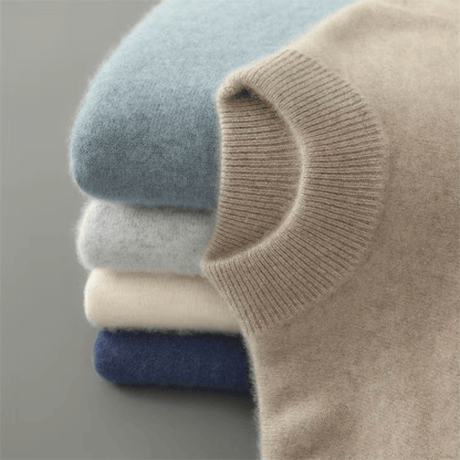Image of Nash | Men's Mock Neck Ribbed Knit Sweater