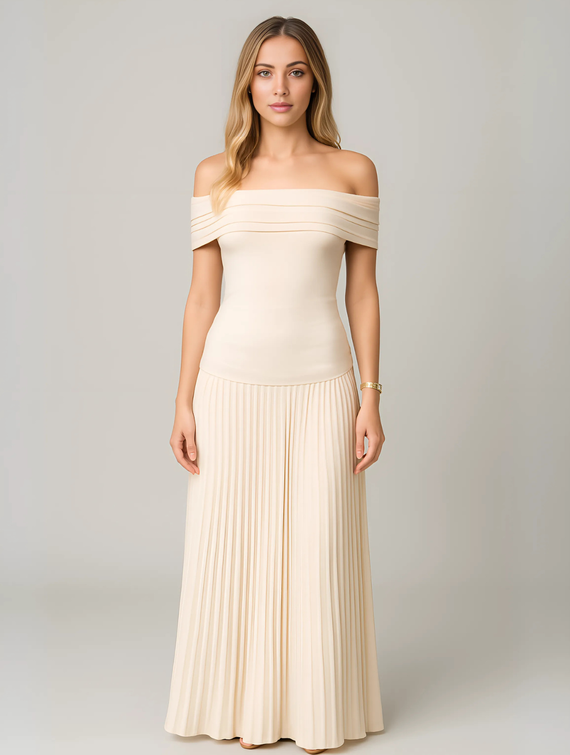 Women's Off The Shoulder Maxi Dress - VibreMode