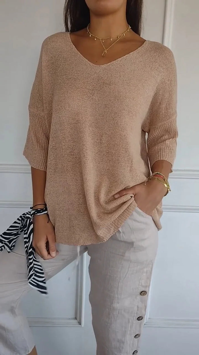 Image of Nia | Women's Relaxed Fit Knit Sweater