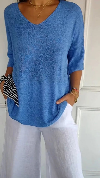 Image of Nia | Women's Relaxed Fit Knit Sweater
