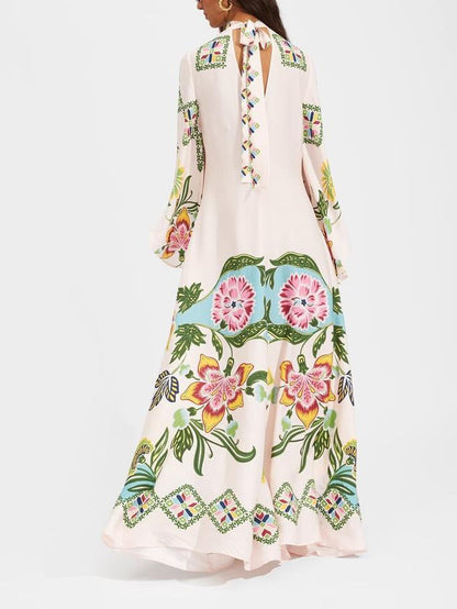 Image of Noelle | Women's Long Sleeve Floral Maxi Dress