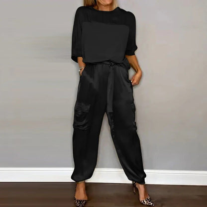 Women's Relaxed Fit Outfit Set With Pockets