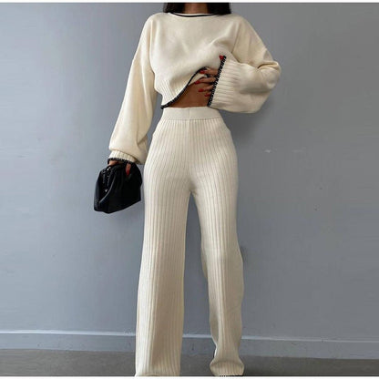 Women's 2 Piece Crop And Pants Set