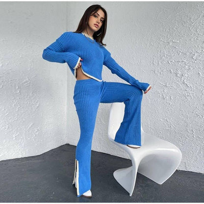 Women's 2 Piece Crop And Pants Set