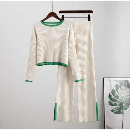 Women's 2 Piece Crop And Pants Set