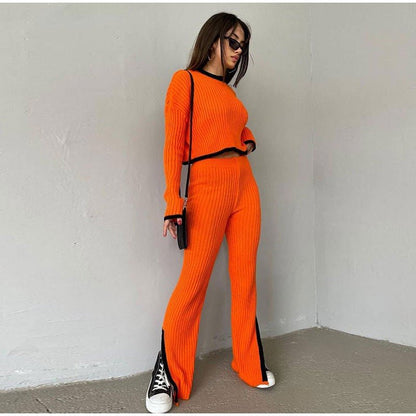 Women's High Waist Cropped Set