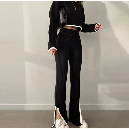 Women's 2 Piece Crop And Pants Set