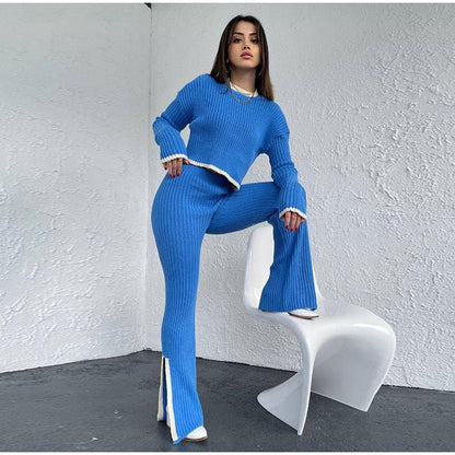 Women's 2 Piece Crop And Pants Set