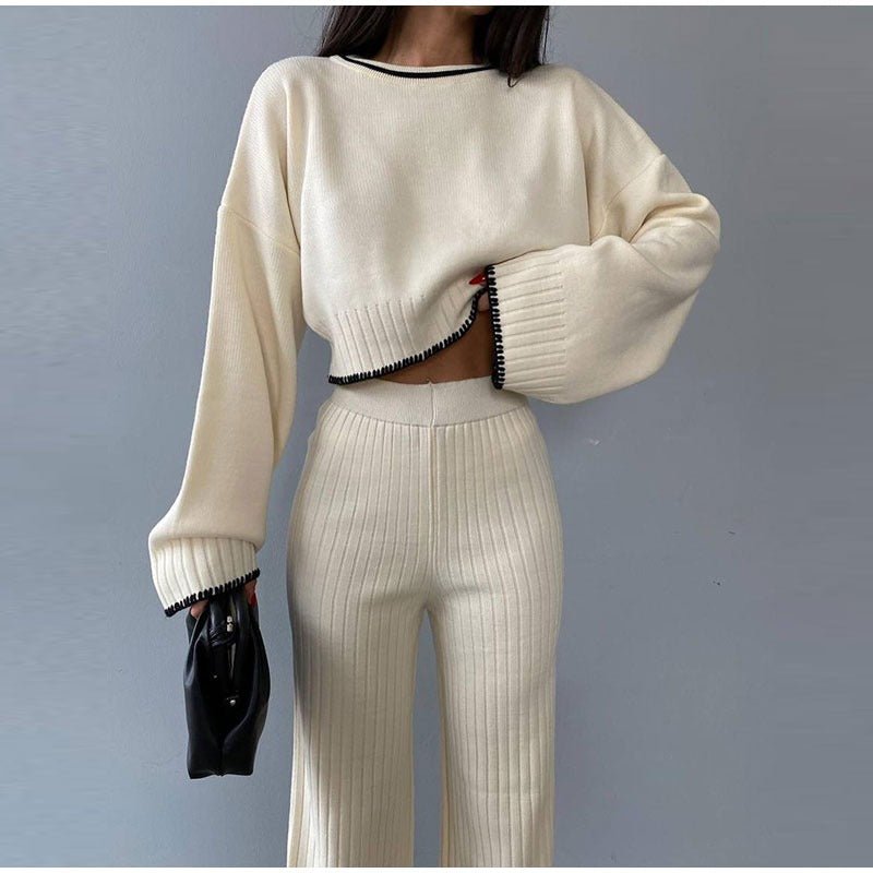 Women's High Waist Cropped Set