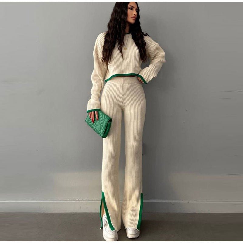 Women's High Waist Cropped Set