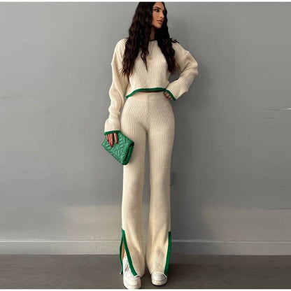 Women's 2 Piece Crop And Pants Set