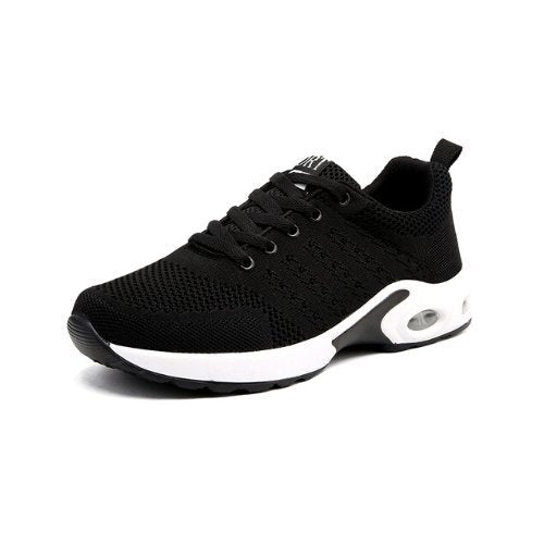 Comfortable Supportive Black Running Shoes - VibreMode