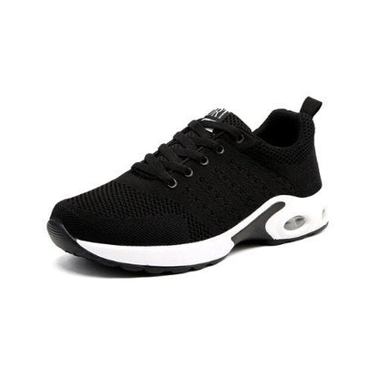 Comfortable Supportive Black Running Shoes - VibreMode
