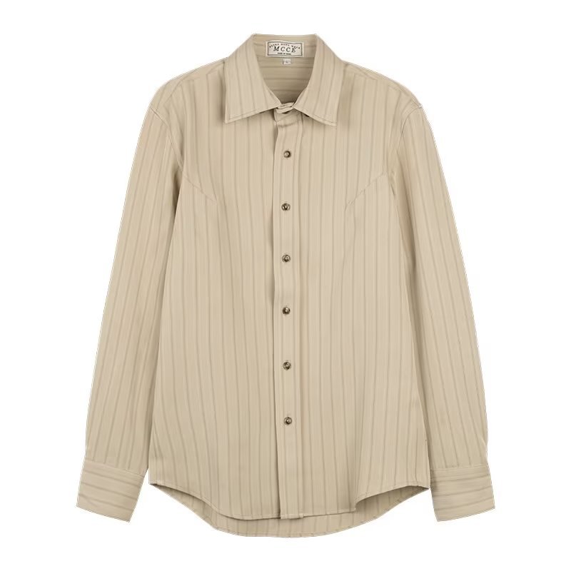 Image of Oscar | Men's Long Sleeve Striped Shirt