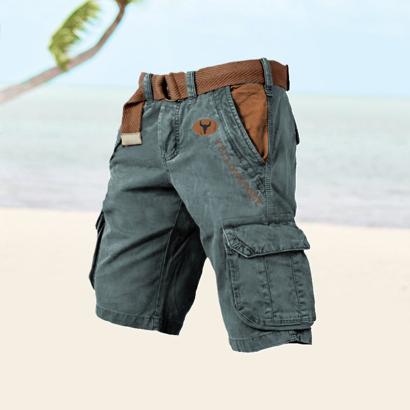 Image of Otto | Men's Belted Cargo Shorts