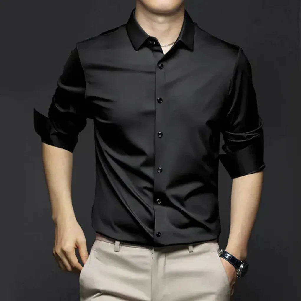Men's Wrinkle- Dress Shirt - VibreMode