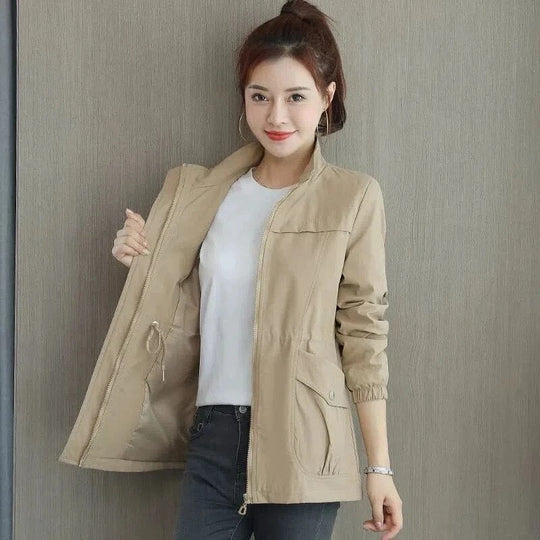 Women's Water-Resistant Trench Coat Lightweight