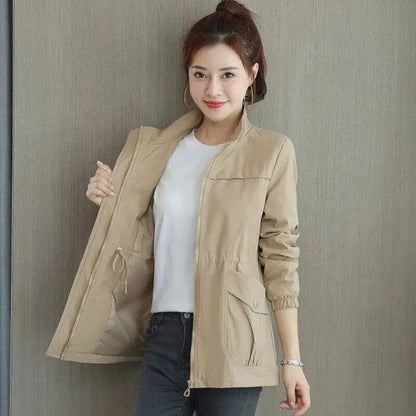 Women's Water-Resistant Trench Coat Lightweight