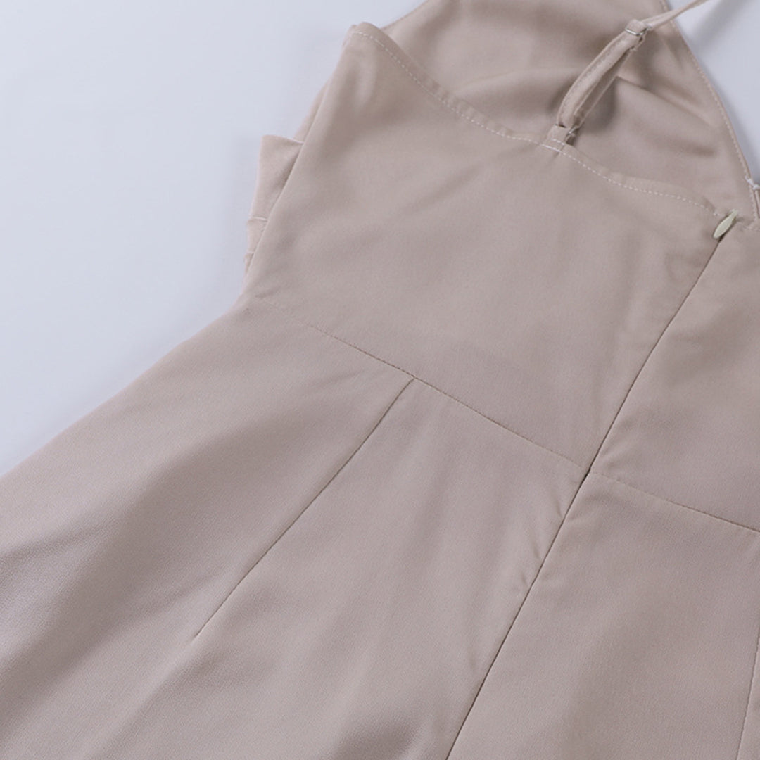 Image of Paige | Women's V-Neck Midi Slip Dress