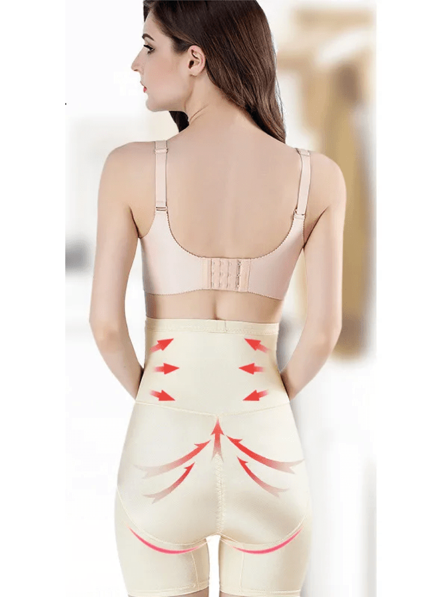 Women's High Waist Mesh Shapewear Compression