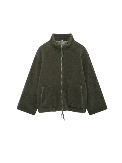 Cozy Large Sherpa Fleece Winter Coat
