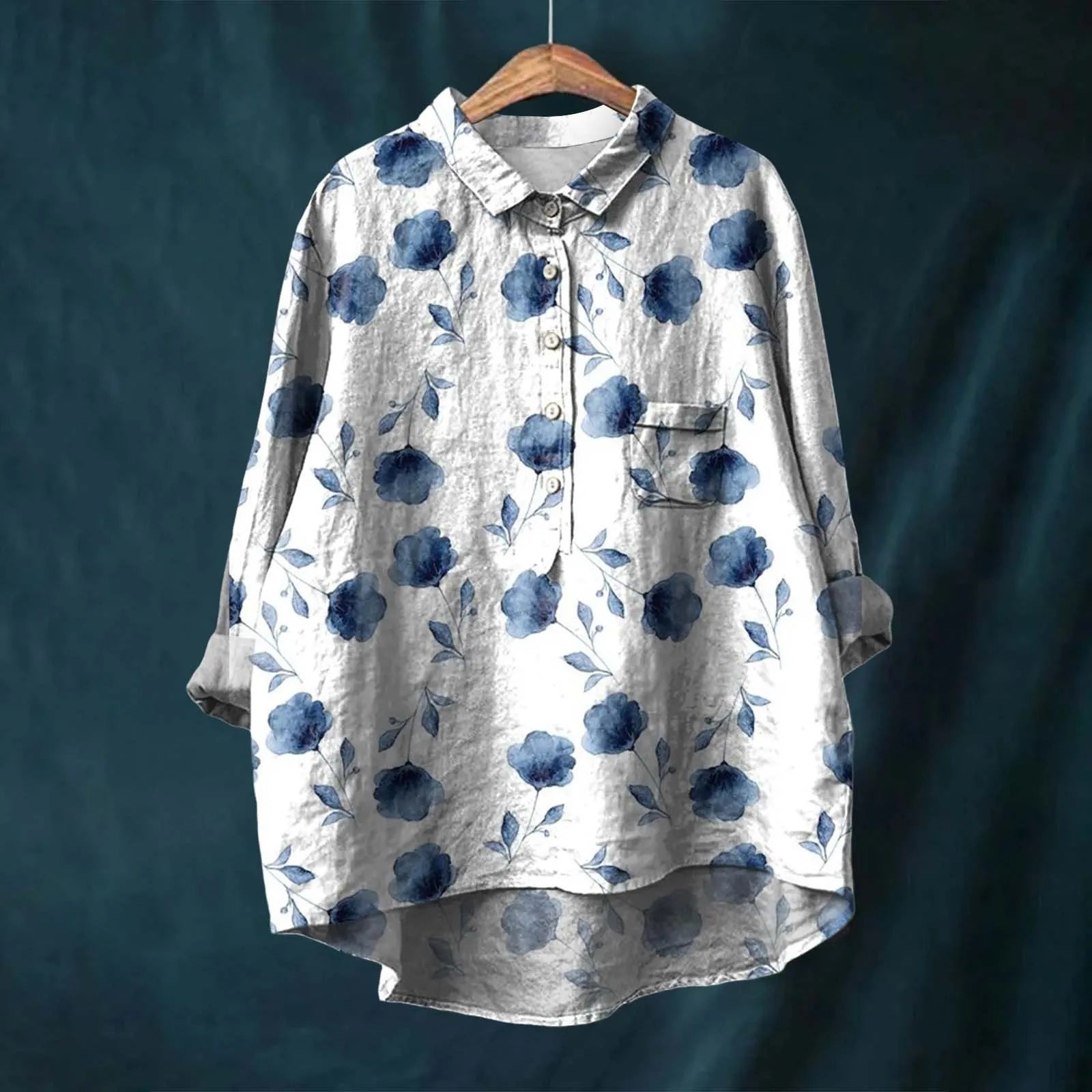 Image of Patricia | Women's Printed Button-Down Shirt