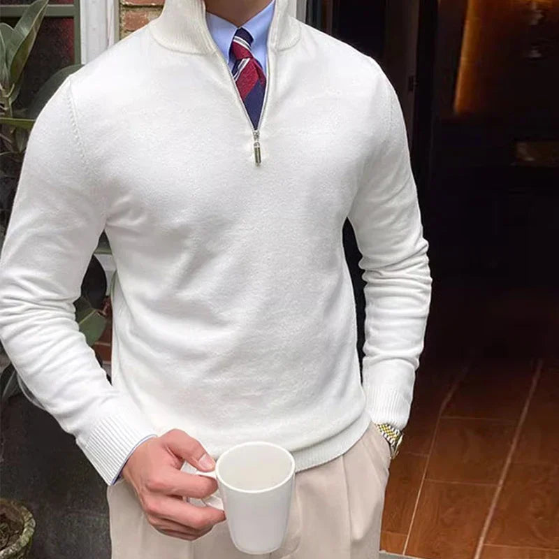 Image of Perry | Men's Quarter Zip Sweater