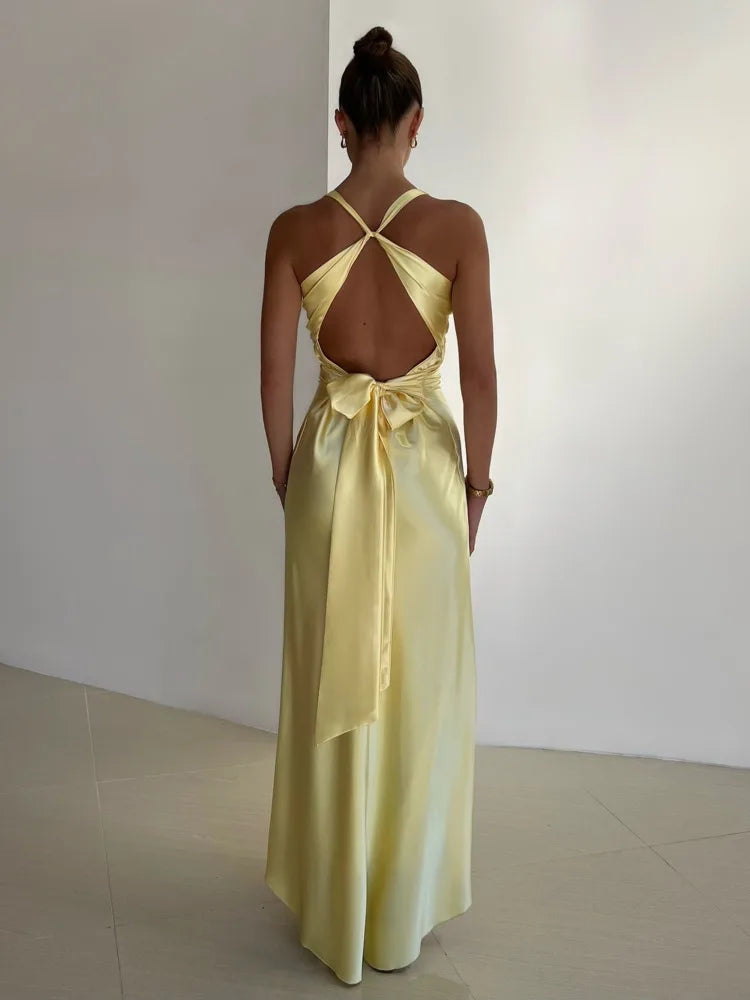 Image of Phyllis | Women's Backless Maxi Dress