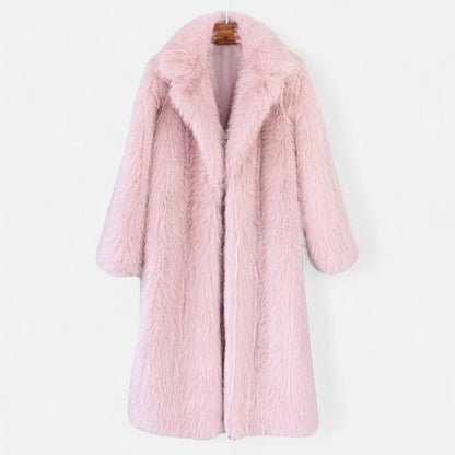 Women's Long Fur Coat Full Length Design