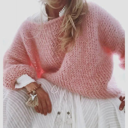 Women's Oversized Round Neck Sweater