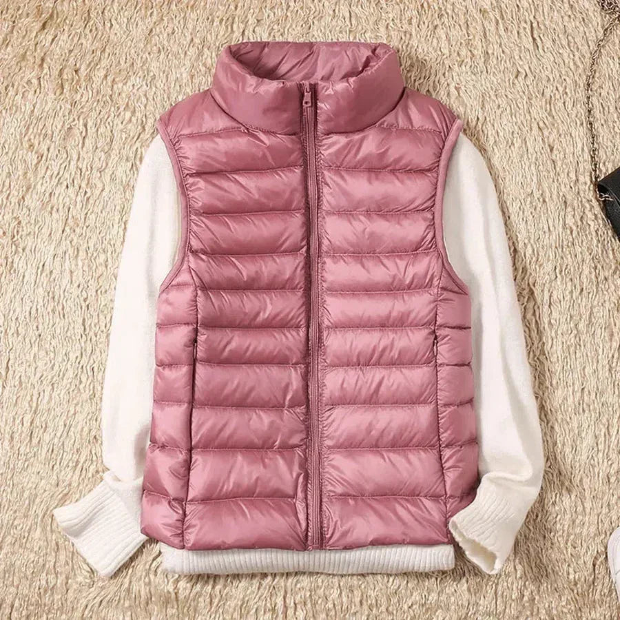 Women's Windbreaker Body Warmer Zip Front