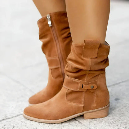 Women's Slouchy Ankle Boots Soft Sole