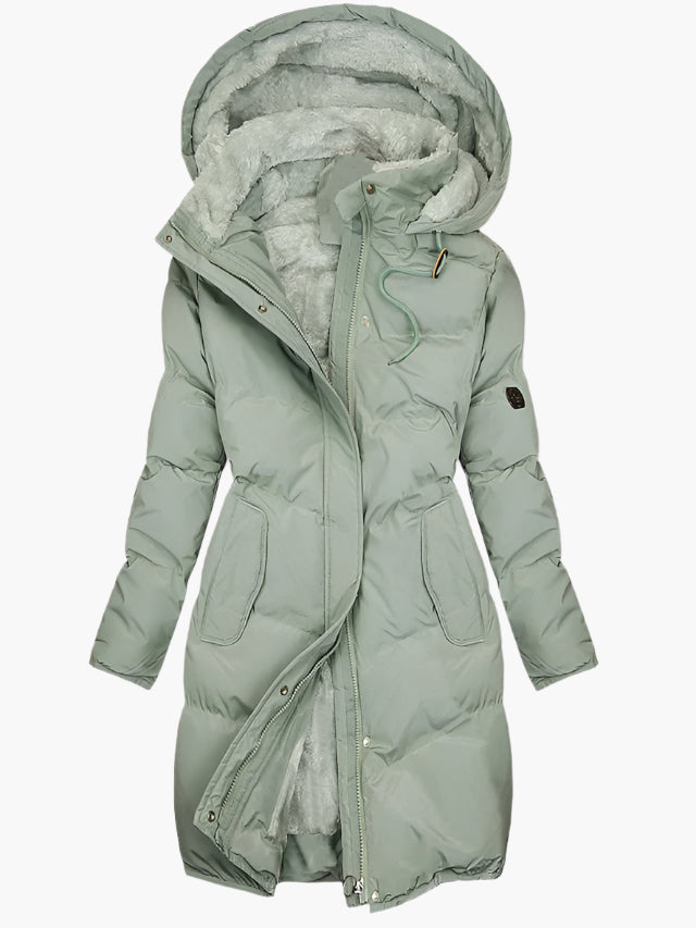 Ladies' Insulated Hooded Down Winter Parka Coat