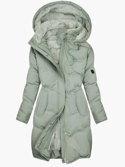Ladies' Insulated Hooded Down Winter Parka Coat