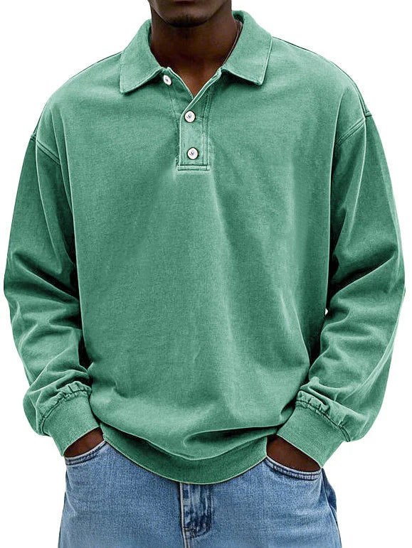 Maxime Men's Long-Sleeved Polo Shirt