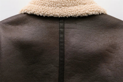 Aspen Shearling Wool Coat
