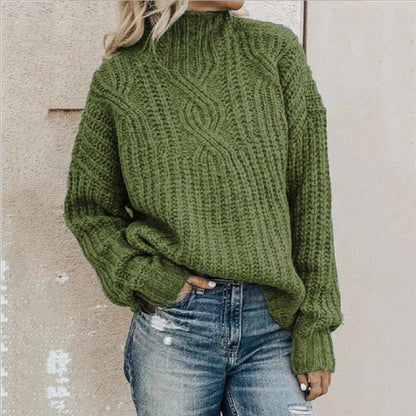 Women's Knit Sweater Subtle Texture