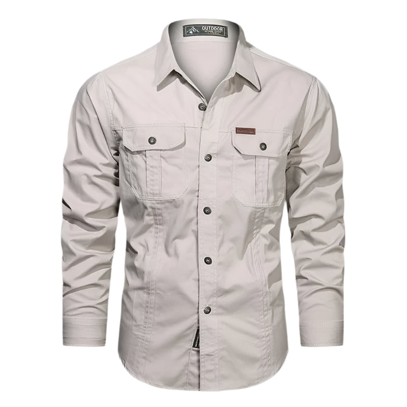 Men's Button-Down Casual Shirt - VibreMode