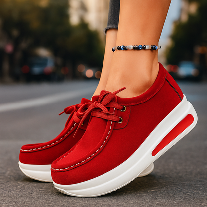 Image of Rebecca | Women's Lace-Up Platform Shoes
