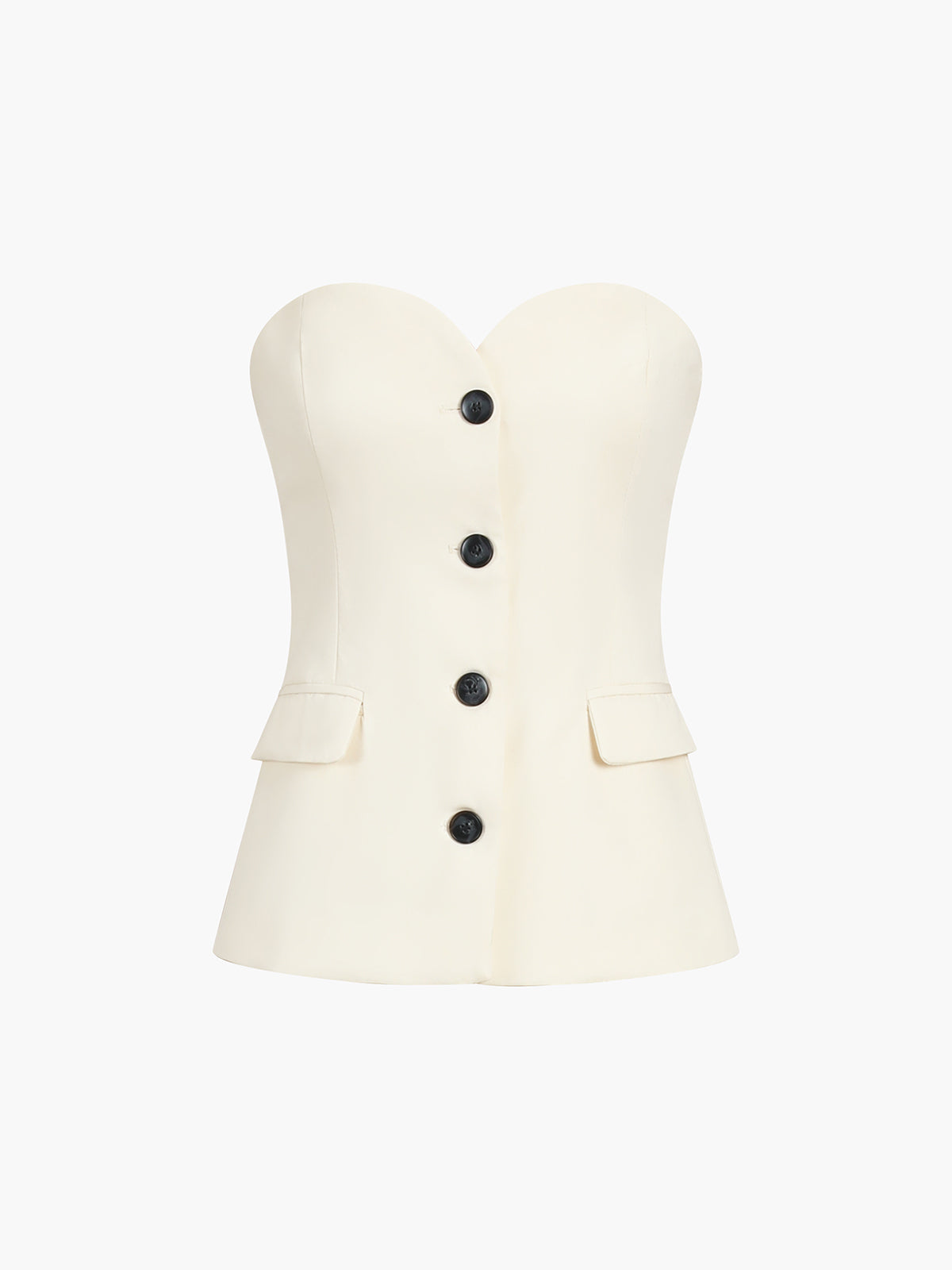 Image of Rebecca | Women's Strapless Two-Piece Pant Set