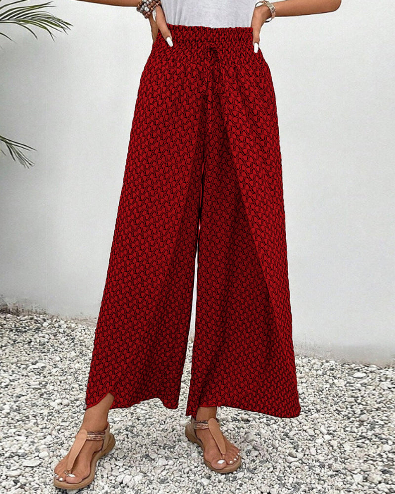 Women's High Waist Palazzo Trousers