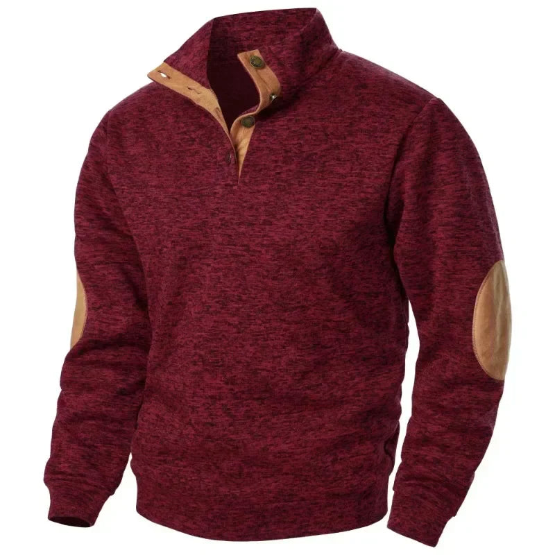 Men's V-Neck Casual Sweatshirt - VibreMode