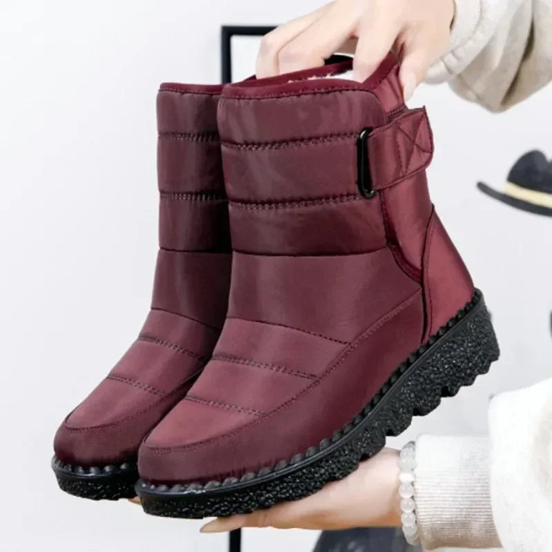 Women's Quilted Mid Calf Boots - VibreMode