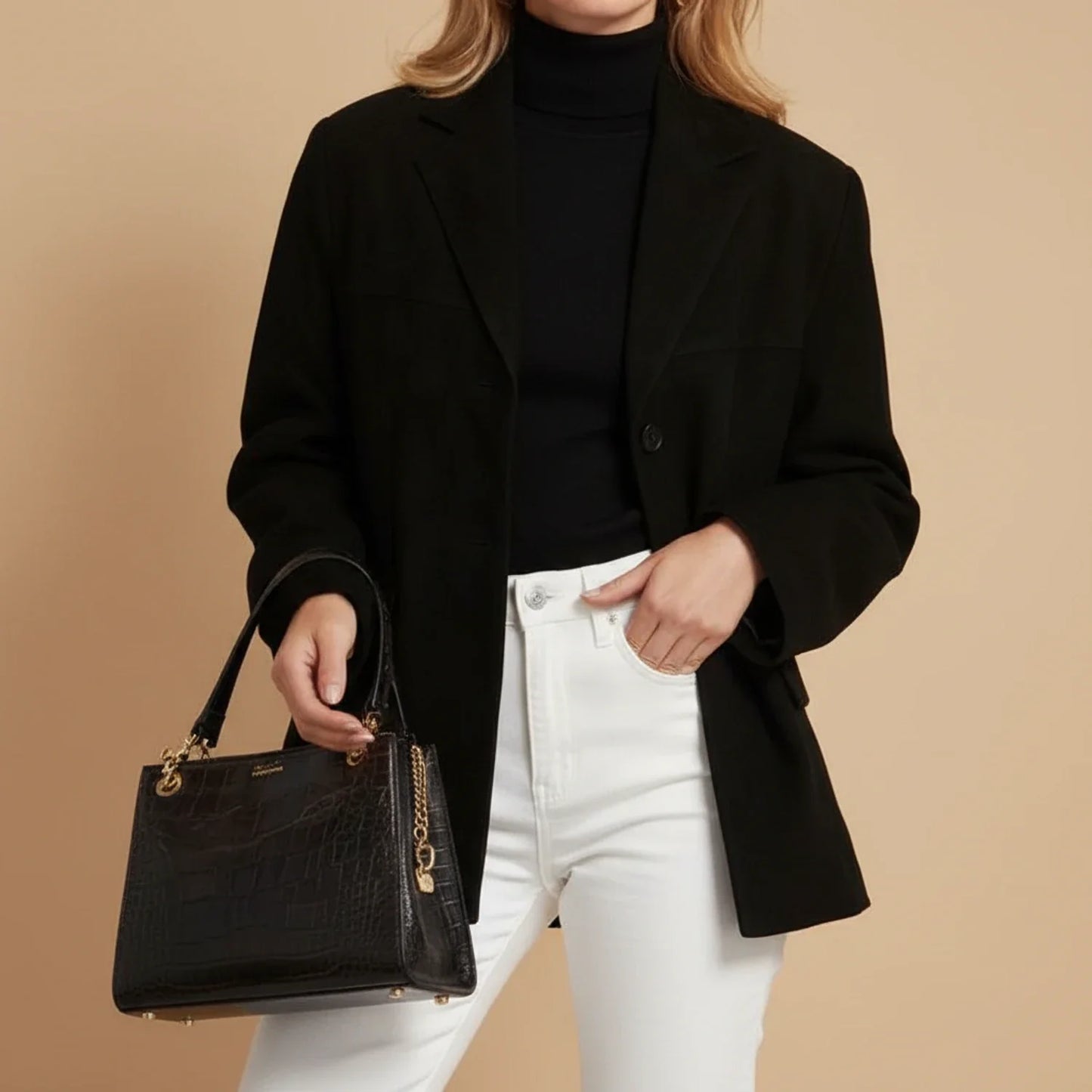 Women's Relaxed Fit Blazer Jacket - VibreMode