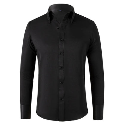 Charles Men's Formal Dress Shirt Button Front