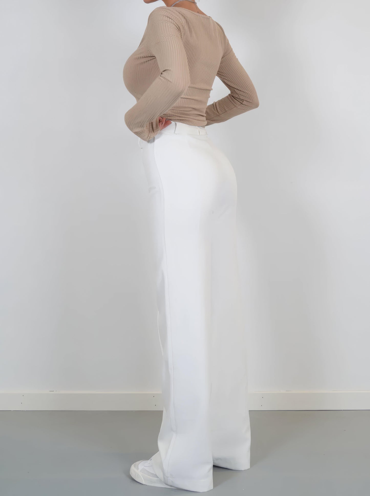 Image of Rochelle | Women's High-Waisted Wide Leg Trousers