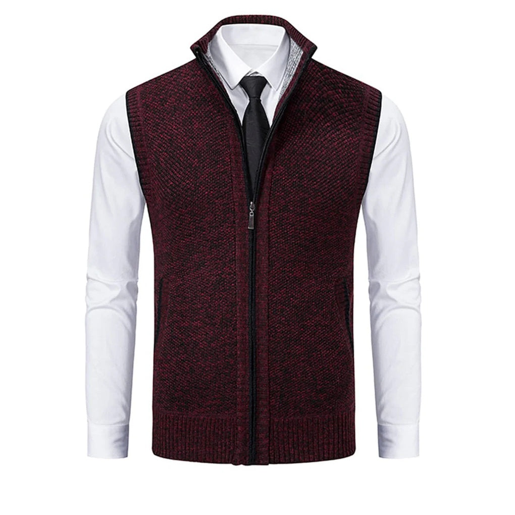 Men's Polished Vest Refined Details