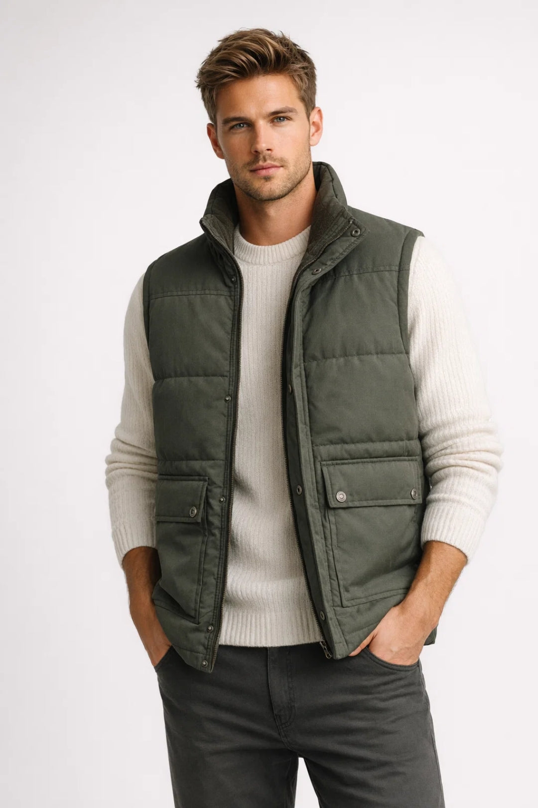 Men's Puffer Vest Waterproof Jacket - VibreMode